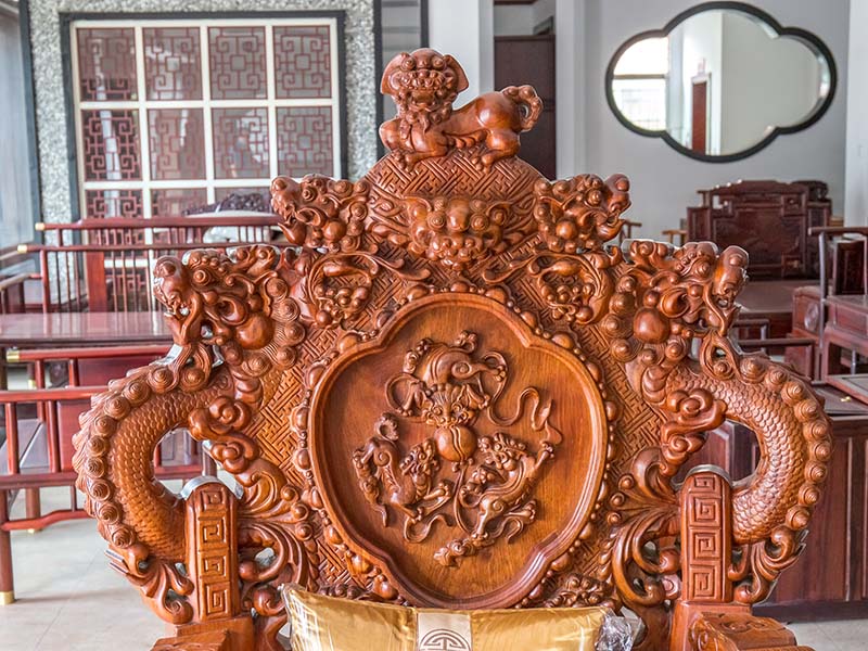 青冈老旧红木家具保养