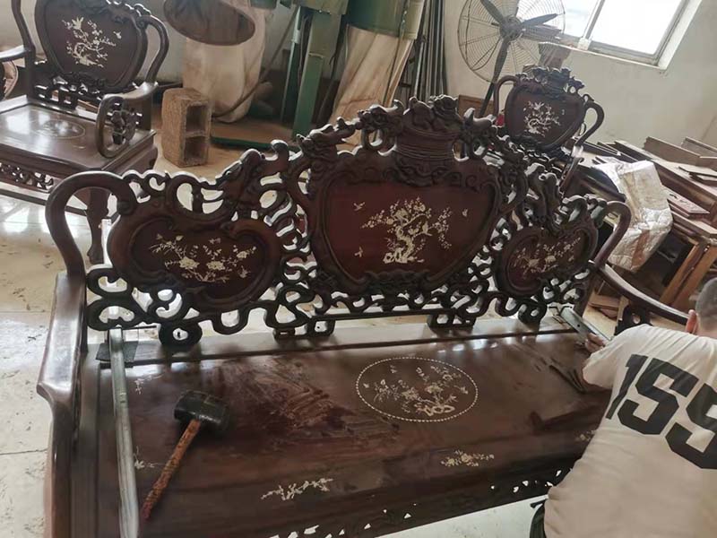 青冈旧红木家具保养